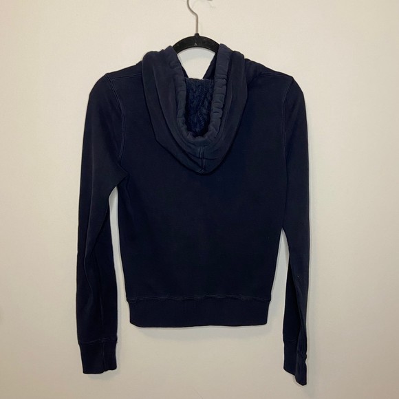 Hollister Navy Blue Button Front Sweater Size Medium - Picture 5 of 8